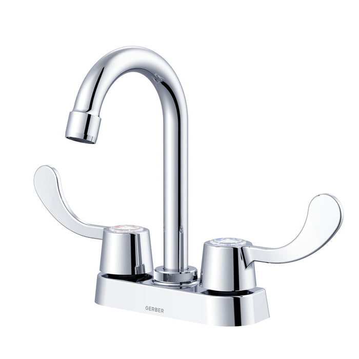 Gerber G004925166 Gerber Classics 2H Bar Faucet w/ Wristblade Handles 1.75gpm Chrome - Chrome