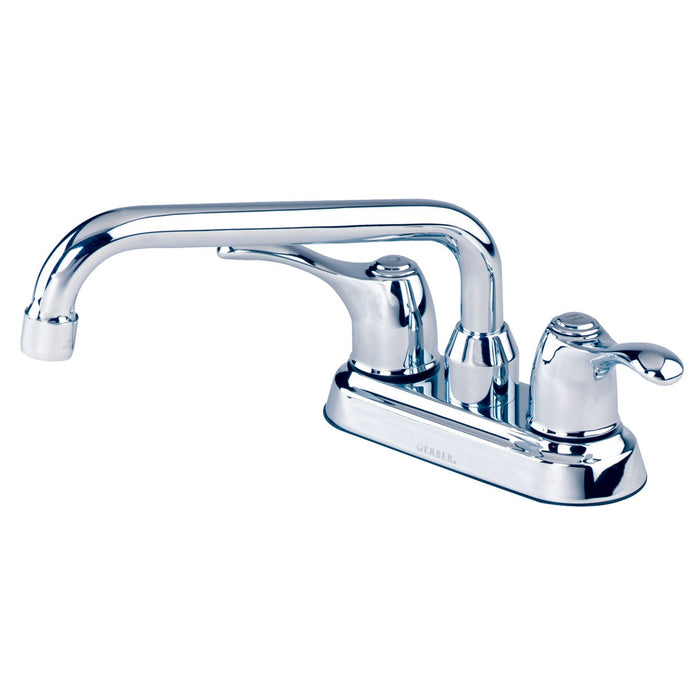 Gerber G0049274 Allerton 2H Laundry Faucet 4" Centers 8" Spout 2.2gpm Chrome - Chrome