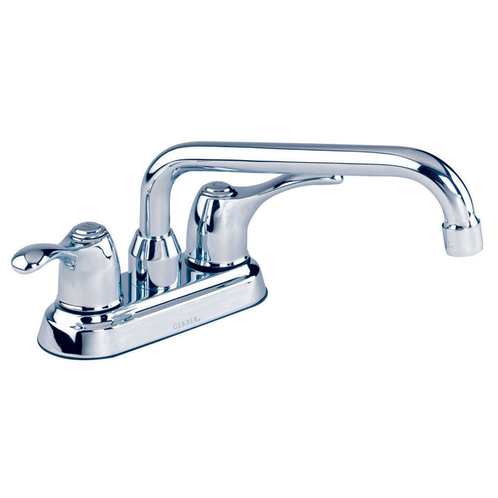 Gerber G0049274 Allerton 2H Laundry Faucet 4" Centers 8" Spout 2.2gpm Chrome - Chrome