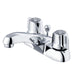 Gerber G0743431 Gerber Classics 2H Centerset Lavatory Faucet w/ Metal Fluted Handles & Metal Pop-Up Drain 1.2gpm Chrome - Chrome