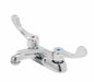 Gerber GC044541 Commercial 2H Centerset Lavatory Faucet w/ Wrist Blade Handles & Less Drain 0.5gpm Chrome - Chrome