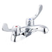 Gerber GC044541 Commercial 2H Centerset Lavatory Faucet w/ Wrist Blade Handles & Less Drain 0.5gpm Chrome - Chrome