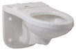 Gerber GHE21370 Ultra Flush 1.0/1.28/1.6gpf Wall Hung Back Outlet Elongated Bowl White - White
