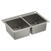 Moen 33"X22" Steel 18 Gauge Double Bowl Dual Mount Sink