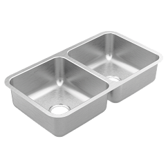 Moen Steel 20 Gauge Double Bowl Sink