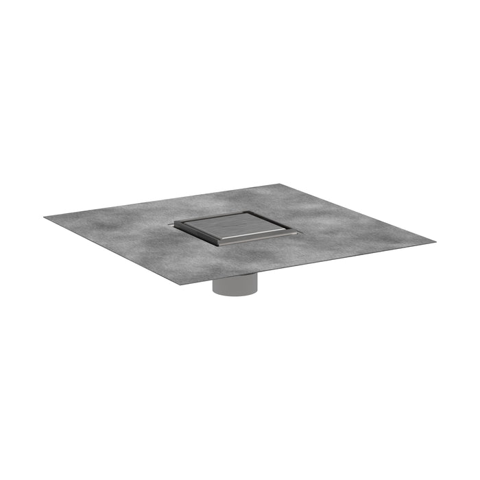 hansgrohe RainDrain Brilliance Point Drain Set 4"x 4" Trim Tileable Rear Cover and Rough