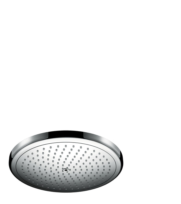 Hansgrohe Croma 1.8 GPM Single Function Rain Shower Head with Quick Clean and Eco Right Technologies in Chrome