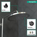 Hansgrohe Croma 1.8 GPM Single Function Rain Shower Head with Quick Clean and Eco Right Technologies in Chrome