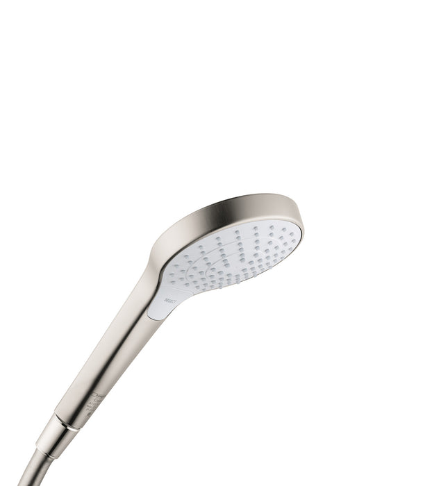 Hansgrohe Croma Select S 2.5 GPM Vario-Function Handshower with Select and Quick Clean Technologies in Chrome/White