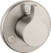 Hansgrohe 04354000 S/E Trio/Quattro Diverter Trim - Less Valve in Chrome, brushed nickel