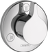 Hansgrohe 04354000 S/E Trio/Quattro Diverter Trim - Less Valve in Chrome