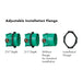Hansgrohe Rough, iBox Universal Plus with Service Stops, ¾"