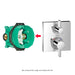 Hansgrohe Rough, iBox Universal Plus with Service Stops, ¾"