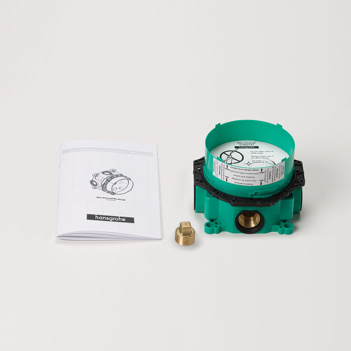 Hansgrohe Rough, iBox Universal Plus with Service Stops, ¾"