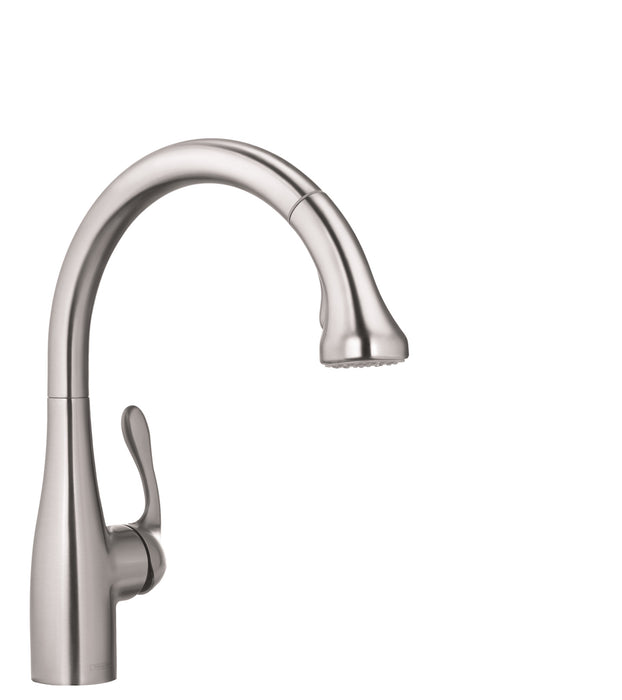 hansgrohe Allegro E Gourmet HighArc Kitchen Faucet, 2-Spray Pull-Down, 1.75 GPM