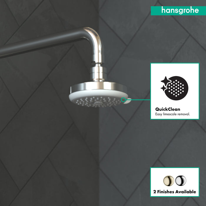 hansgrohe Croma 100 Showerhead E 3-Jet, 2.5 GPM