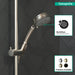 Hansgrohe Croma 100 Classic Handshower 3-Jet, 2.5 GPM
