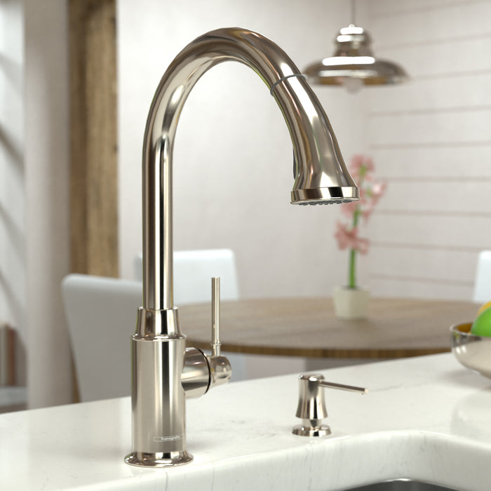 hansgrohe Talis C HighArc Kitchen Faucet, 2-Spray Pull-Down, 1.75 GPM