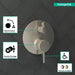 Hansgrohe Ecostat Thermostatic Trim S with Volume Control and Diverter