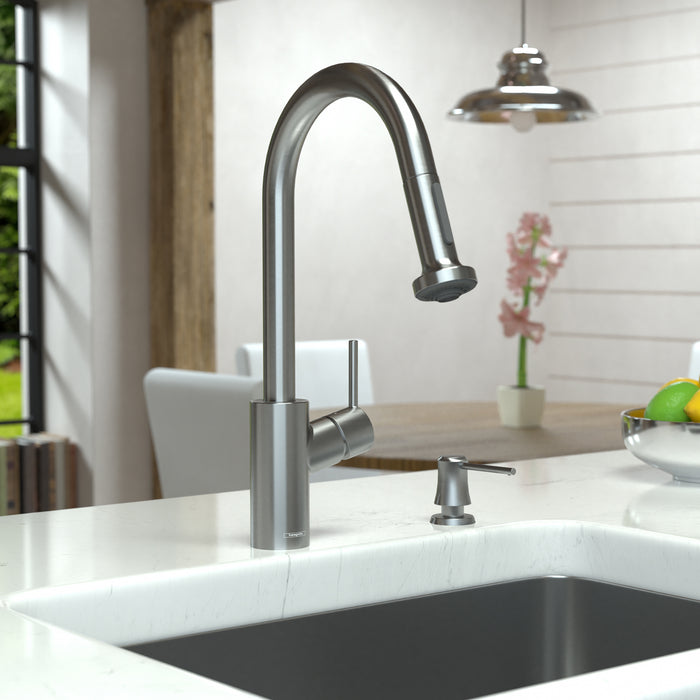 Hansgrohe Talis S² HighArc Kitchen Faucet, 2-Spray Pull-Down, 1.5 GPM