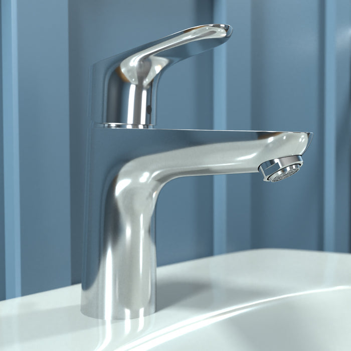 hansgrohe Focus Single-Hole Faucet 100 with Pop-Up Drain, 1.2 GPM