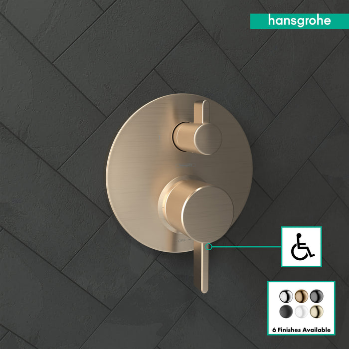 hansgrohe Ecostat Pressure Balance Trim S with Diverter