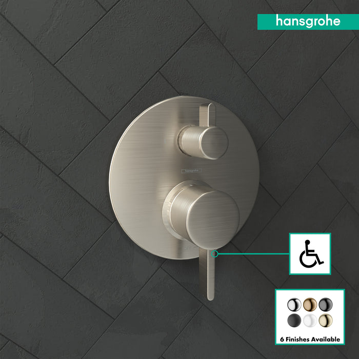 hansgrohe Ecostat Pressure Balance Trim S with Diverter