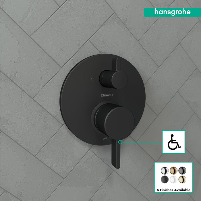 hansgrohe Ecostat Pressure Balance Trim S with Diverter