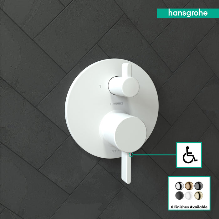 hansgrohe Ecostat Pressure Balance Trim S with Diverter