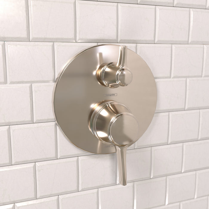 hansgrohe Ecostat Classic Pressure Balance Trim with Diverter, Round