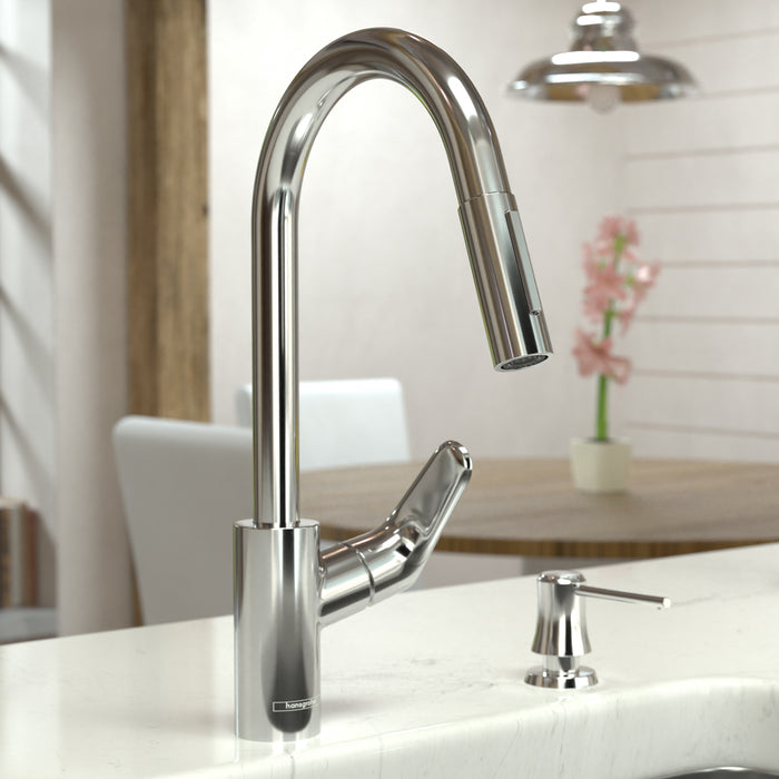 hansgrohe Focus HighArc Kitchen Faucet, 2-Spray Pull-Down, 1.75 GPM