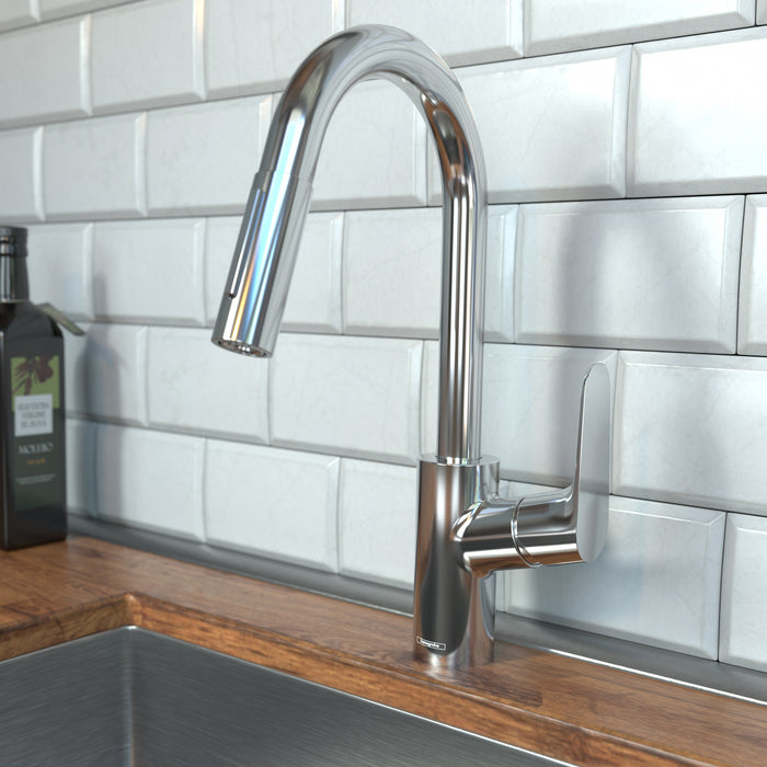 hansgrohe Focus Prep Kitchen Faucet, 2-Spray Pull-Down, 1.75 GPM