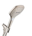 hansgrohe Raindance Select E Handshower Set 120 3-Jet, 2.5 GPM, brushed nickel