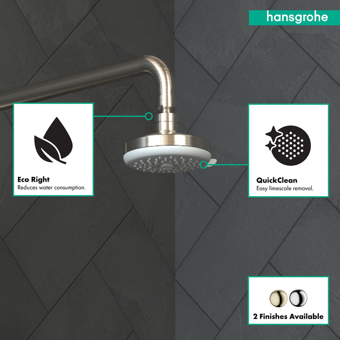 hansgrohe Croma 100 Showerhead E 3-Jet, 1.8 GPM
