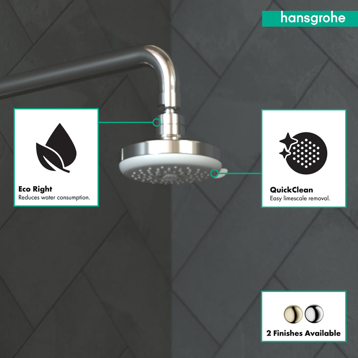 hansgrohe Croma 100 Showerhead E 3-Jet, 1.8 GPM