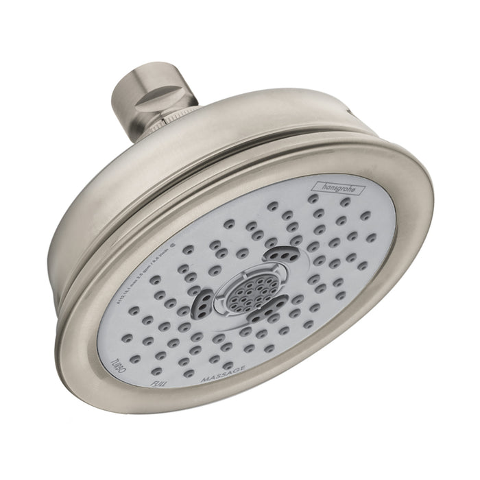 hansgrohe Croma 100 Classic Showerhead 3-Jet, 1.8 GPM