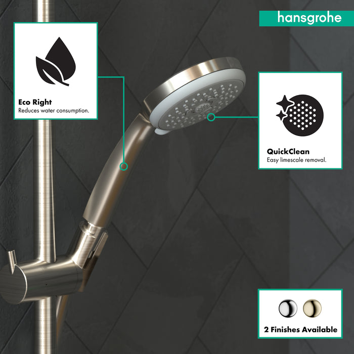 hansgrohe Croma 100 Handshower E 3-Jet, 1.8 GPM