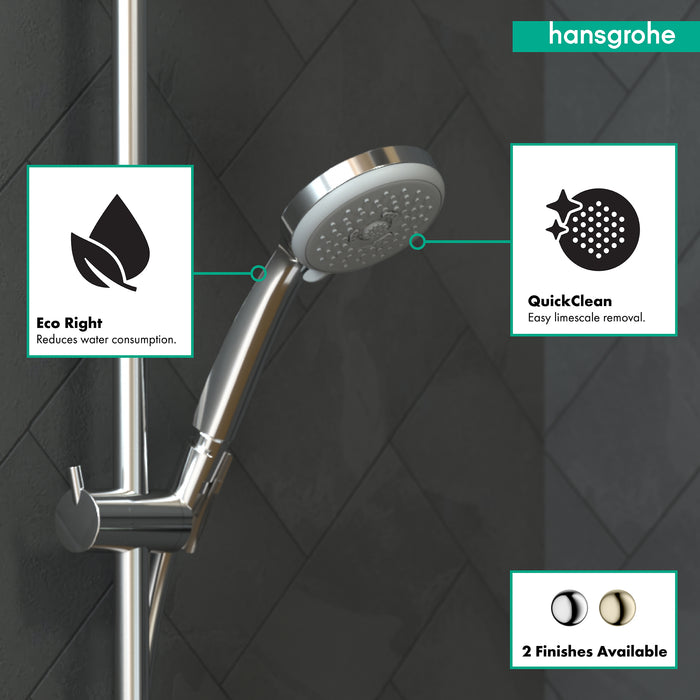 hansgrohe Croma 100 Handshower E 3-Jet, 1.8 GPM