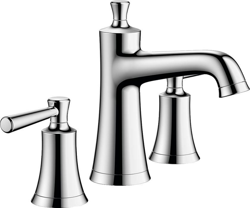 hansgrohe Joleena Widespread Faucet 100 with Pop-Up Drain, 1.2 GPM, chrome