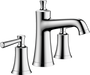 hansgrohe Joleena Widespread Faucet 100 with Pop-Up Drain, 1.2 GPM, chrome