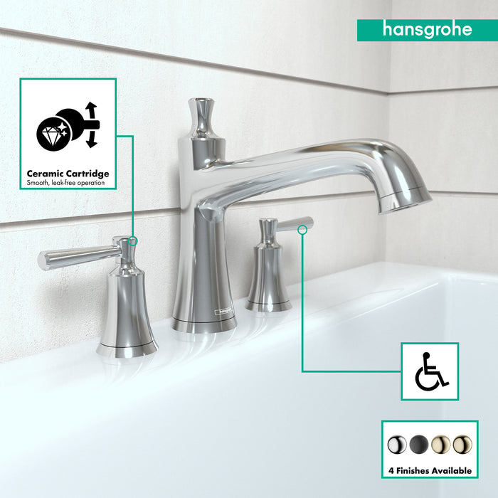 hansgrohe Joleena 3-Hole Roman Tub Set Trim