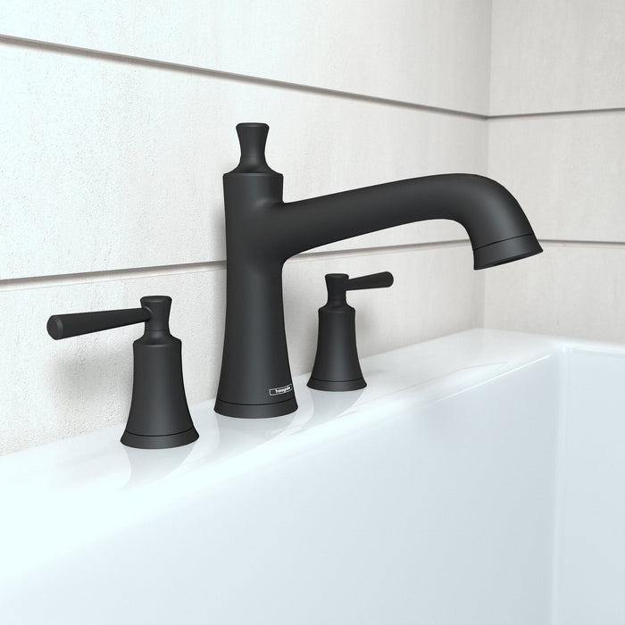 hansgrohe Joleena 3-Hole Roman Tub Set Trim, matte black - view 2