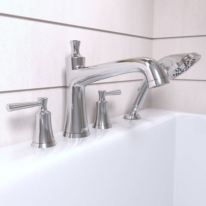 hansgrohe Joleena 4-Hole Roman Tub Set Trim with 1.75 GPM Handshower, chrome - view 2
