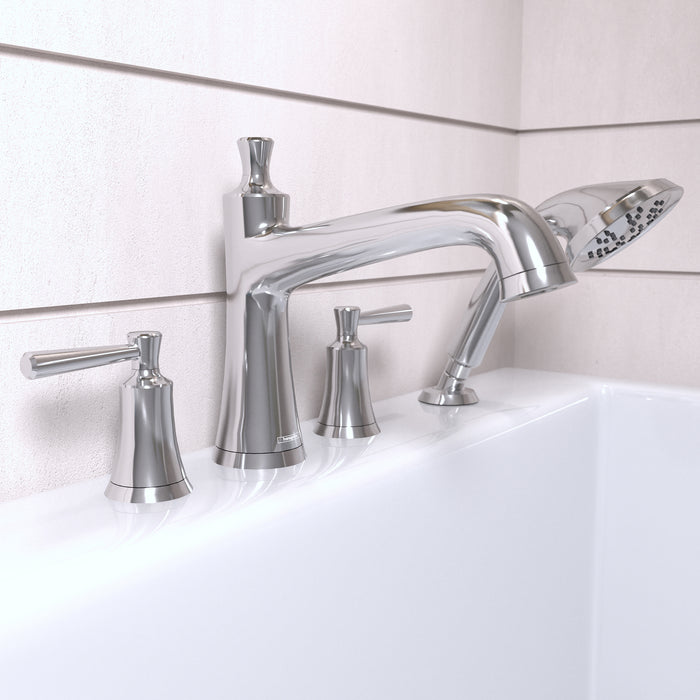 hansgrohe Joleena 4-Hole Roman Tub Set Trim with 1.75 GPM Handshower