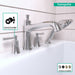 hansgrohe Joleena 4-Hole Roman Tub Set Trim with 1.75 GPM Handshower, chrome - view 3