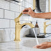 hansgrohe Locarno Single-Hole Faucet 110 with Pop-Up Drain, 1.2 GPM, brushed gold optic - view 3