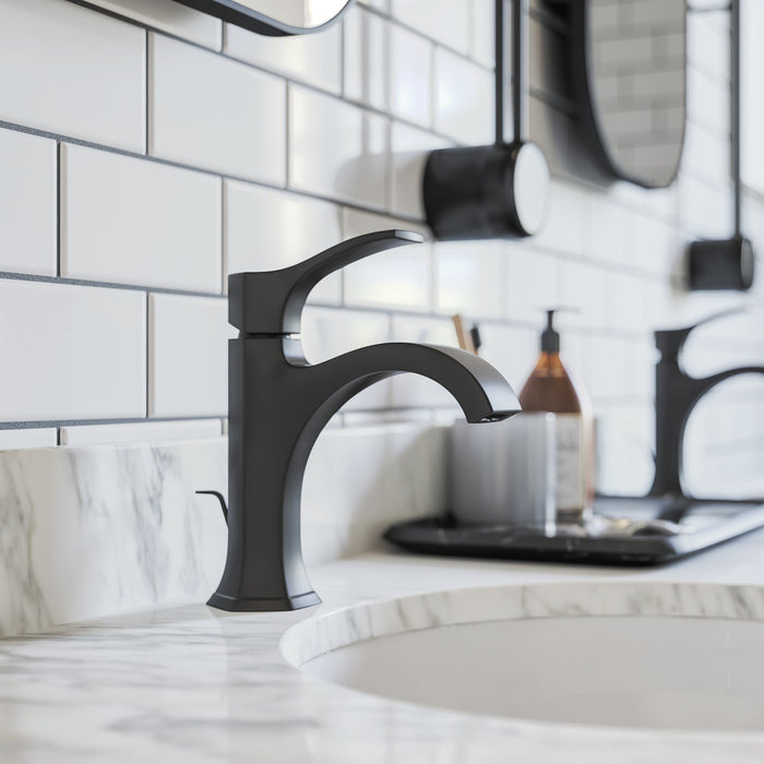 hansgrohe Locarno Single-Hole Faucet 110 with Pop-Up Drain, 1.2 GPM, matte black - view 2