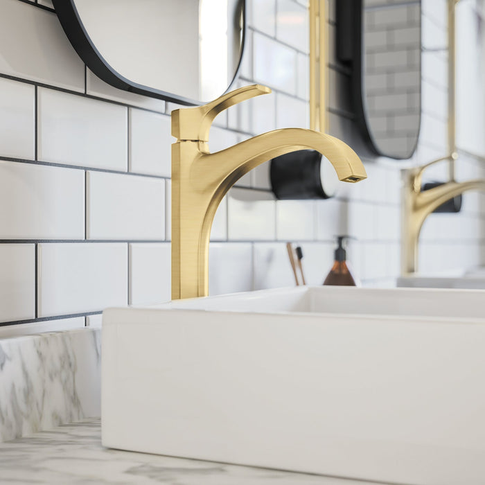 hansgrohe Locarno Single-Hole Faucet 210, 1.2 GPM, brushed gold optic - view 2