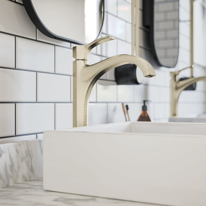 hansgrohe Locarno Single-Hole Faucet 210, 1.2 GPM, brushed nickel - view 2