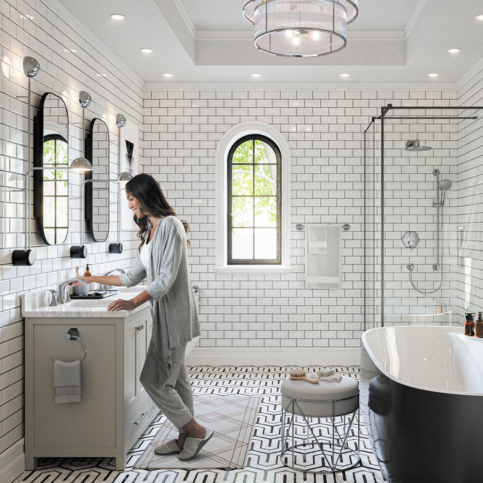 hansgrohe Locarno Widespread Faucet 110 with pop-up drain, 1.2 GPM